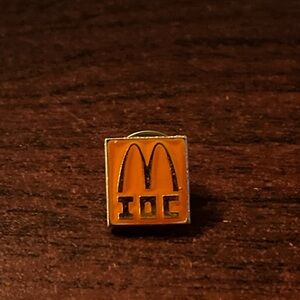 Vintage McDonald’s IOC Olympics Employee‎ Lapel Hat Pin